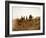Apaches. Desert Rovers- Five Apache on Horseback in Desert, 1903-Edward S. Curtis-Framed Art Print