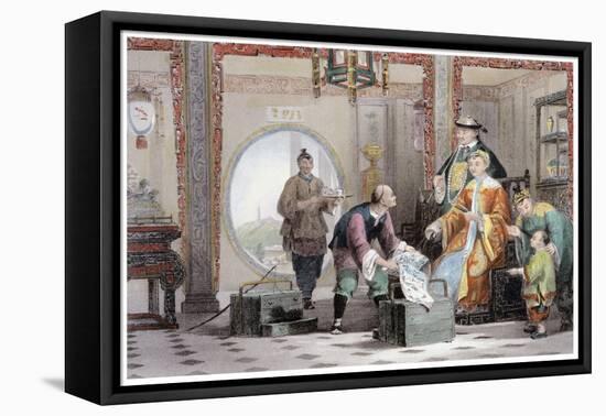 'Apartment in a Mandarin's House, near Nanking', China, 1843-Thomas Allom-Framed Premier Image Canvas