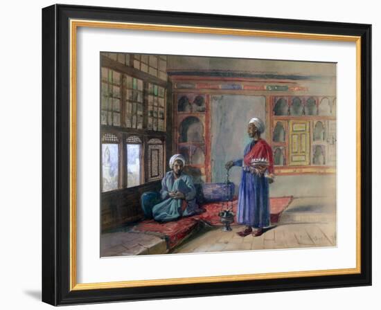 Apartment in the House of the Sheikh Sadat, Cairo, 1873-Frank Dillon-Framed Giclee Print