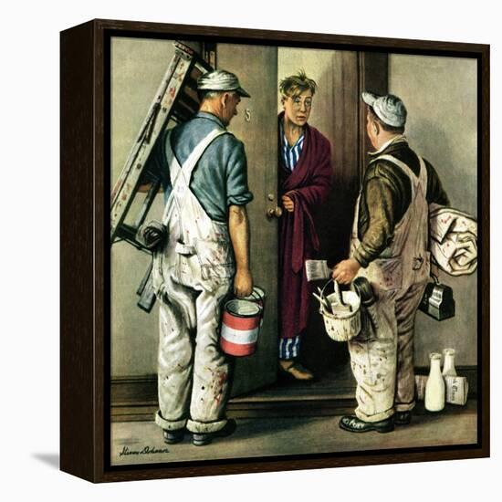 "Apartment Painters," May 1, 1948-Stevan Dohanos-Framed Premier Image Canvas