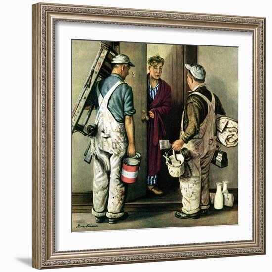 "Apartment Painters," May 1, 1948-Stevan Dohanos-Framed Giclee Print