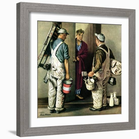 "Apartment Painters," May 1, 1948-Stevan Dohanos-Framed Giclee Print