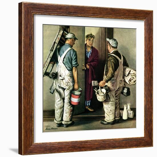 "Apartment Painters," May 1, 1948-Stevan Dohanos-Framed Giclee Print