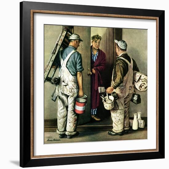 "Apartment Painters," May 1, 1948-Stevan Dohanos-Framed Giclee Print