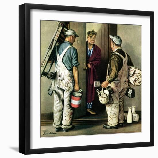 "Apartment Painters," May 1, 1948-Stevan Dohanos-Framed Giclee Print