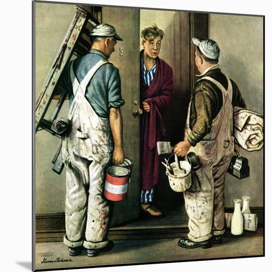 "Apartment Painters," May 1, 1948-Stevan Dohanos-Mounted Giclee Print