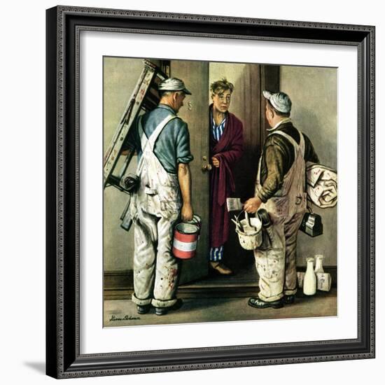 "Apartment Painters," May 1, 1948-Stevan Dohanos-Framed Giclee Print