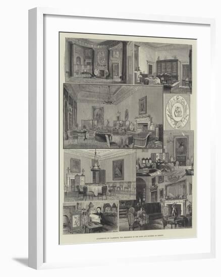 Apartments of Claremont, the Residence of the Duke and Duchess of Albany-null-Framed Giclee Print