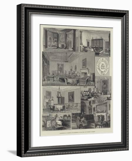 Apartments of Claremont, the Residence of the Duke and Duchess of Albany-null-Framed Giclee Print