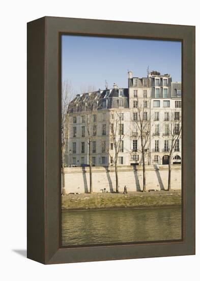 Apartments on the River Seine in Paris, France-Robert Such-Framed Premier Image Canvas