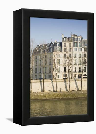 Apartments on the River Seine in Paris, France-Robert Such-Framed Premier Image Canvas