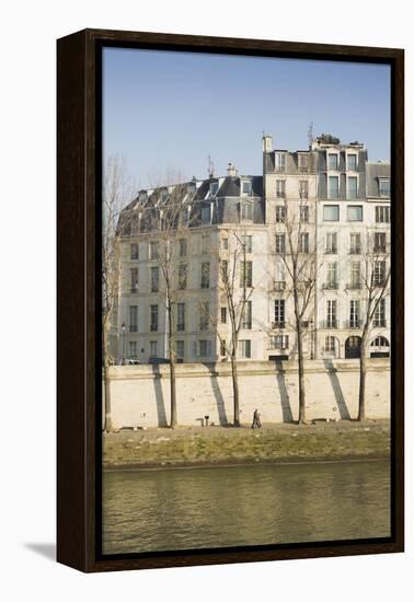 Apartments on the River Seine in Paris, France-Robert Such-Framed Premier Image Canvas