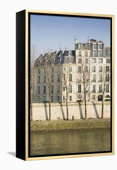 Apartments on the River Seine in Paris, France-Robert Such-Framed Premier Image Canvas