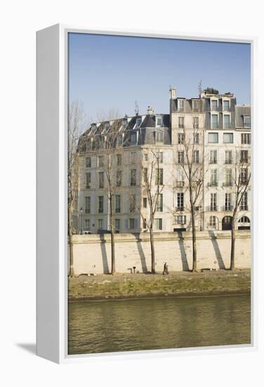 Apartments on the River Seine in Paris, France-Robert Such-Framed Premier Image Canvas