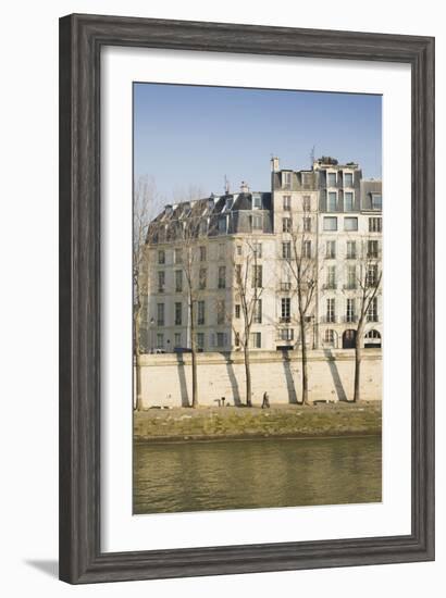 Apartments on the River Seine in Paris, France-Robert Such-Framed Photographic Print