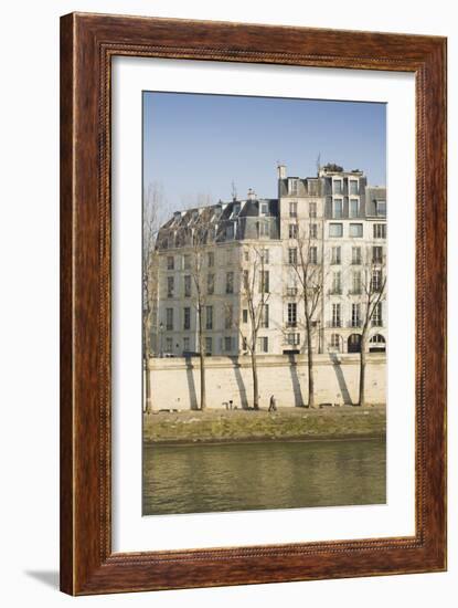 Apartments on the River Seine in Paris, France-Robert Such-Framed Photographic Print