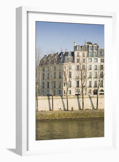 Apartments on the River Seine in Paris, France-Robert Such-Framed Photographic Print