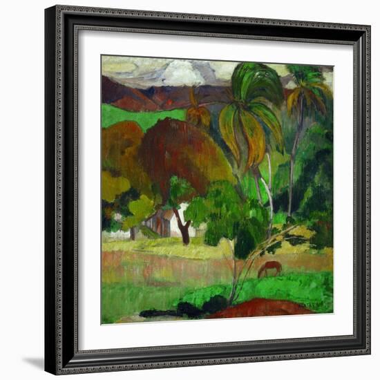 Apatarao (district of Papeete, capital of Tahiti),1893 Canvas, 49 x 54 cm I. N. 1831.-Paul Gauguin-Framed Giclee Print