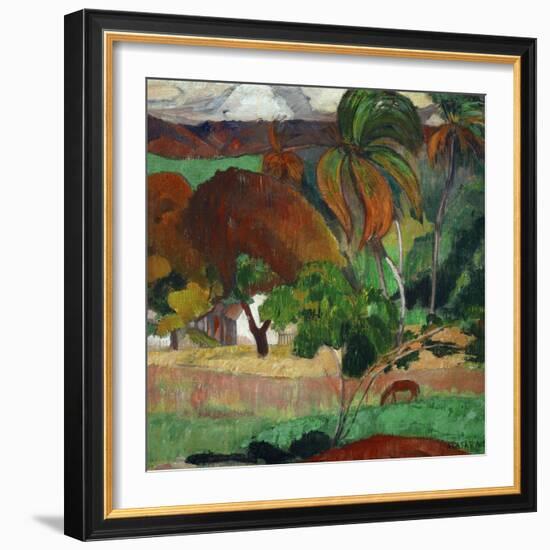 Apatarao (District of Papeete, Capital of Tahiti), 1893-Paul Gauguin-Framed Giclee Print