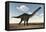 Apatosaurus Dinosaur Walking in the Desert-Stocktrek Images-Framed Stretched Canvas