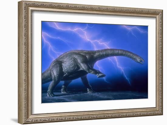 Apatosaurus Dinosaur-Joe Tucciarone-Framed Photographic Print