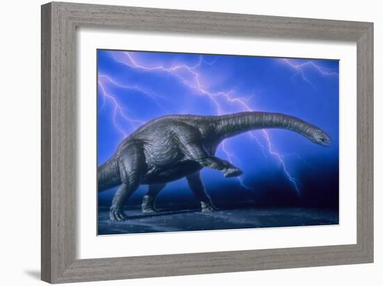 Apatosaurus Dinosaur-Joe Tucciarone-Framed Photographic Print