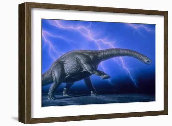 Apatosaurus Dinosaur-Joe Tucciarone-Framed Photographic Print