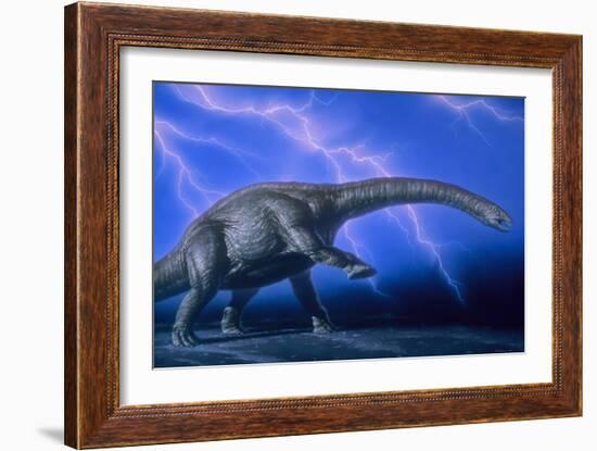 Apatosaurus Dinosaur-Joe Tucciarone-Framed Photographic Print