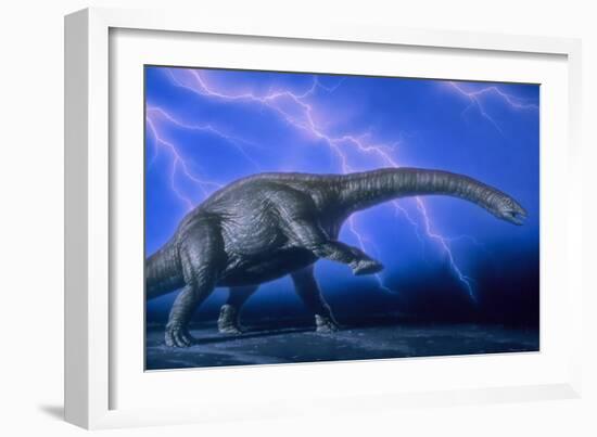 Apatosaurus Dinosaur-Joe Tucciarone-Framed Photographic Print