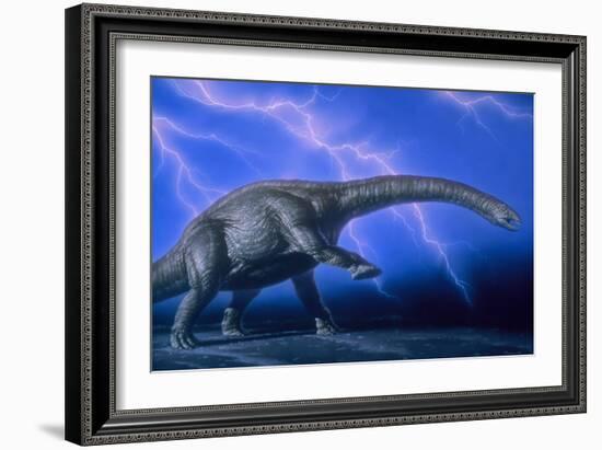 Apatosaurus Dinosaur-Joe Tucciarone-Framed Photographic Print