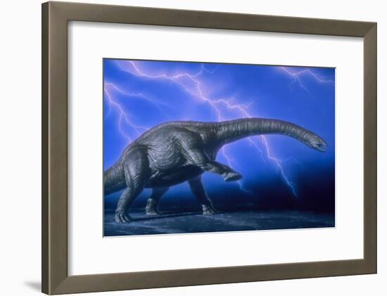 Apatosaurus Dinosaur-Joe Tucciarone-Framed Photographic Print