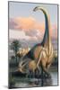 Apatosaurus Dinosaur-Lantern Press-Mounted Art Print
