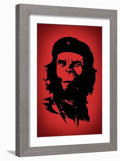 Ape Revolution Movie Plastic Sign-null-Framed Art Print