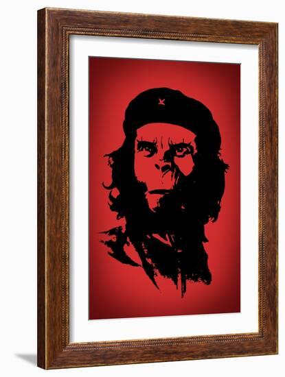 Ape Revolution Movie Plastic Sign-null-Framed Art Print