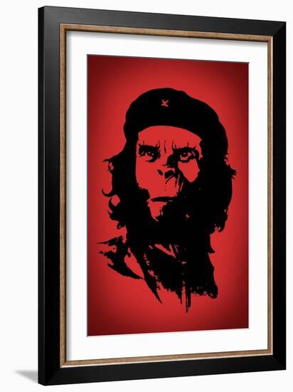 Ape Revolution Movie Plastic Sign-null-Framed Art Print