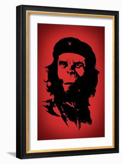 Ape Revolution Movie Plastic Sign-null-Framed Art Print