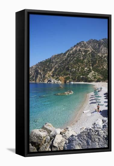 Apella Beach, Karpathos Island, Dodecanese, Greek Islands, Greece, Europe-Tuul-Framed Premier Image Canvas