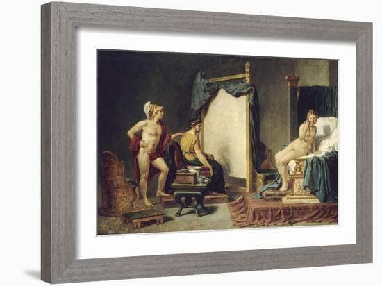 Apelle et Campaspe-Jacques David-Framed Giclee Print
