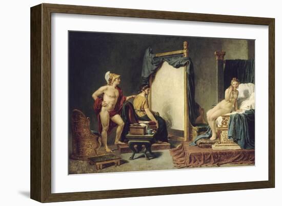 Apelle et Campaspe-Jacques David-Framed Giclee Print