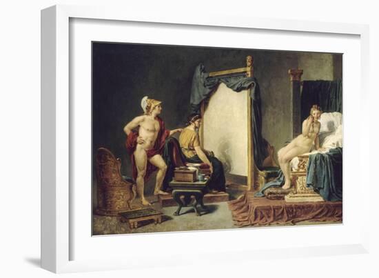 Apelle et Campaspe-Jacques David-Framed Giclee Print