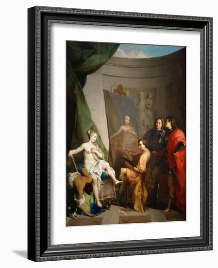 Apelles Painting Campaspe-Nicolas Vleughels-Framed Giclee Print