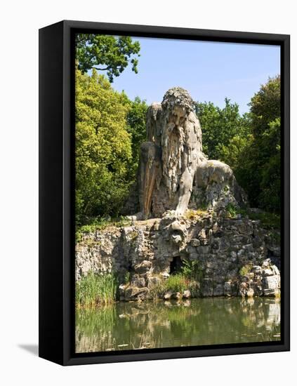 Apennine Colossus by Giambologna, Il Gigante Dell'Appennino, Villa Demidoff, Florence, Italy-Nico Tondini-Framed Premier Image Canvas