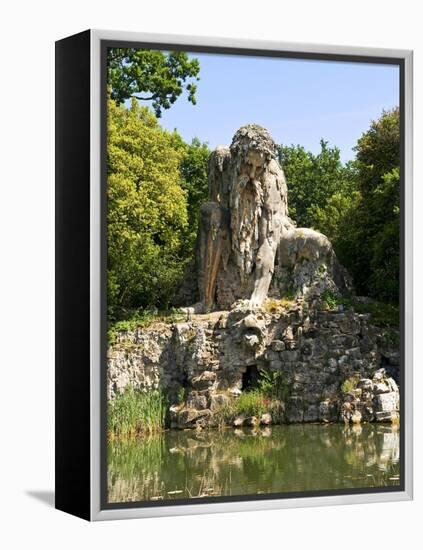 Apennine Colossus by Giambologna, Il Gigante Dell'Appennino, Villa Demidoff, Florence, Italy-Nico Tondini-Framed Premier Image Canvas