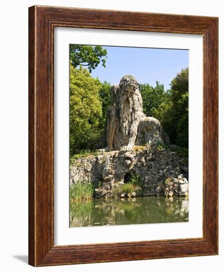 Apennine Colossus by Giambologna, Il Gigante Dell'Appennino, Villa Demidoff, Florence, Italy-Nico Tondini-Framed Photographic Print