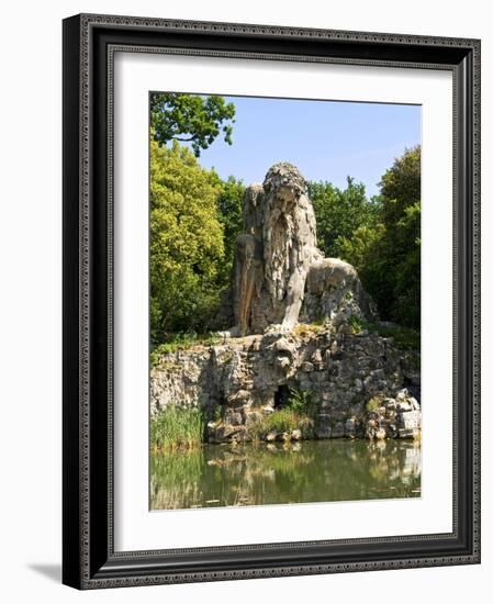 Apennine Colossus by Giambologna, Il Gigante Dell'Appennino, Villa Demidoff, Florence, Italy-Nico Tondini-Framed Photographic Print