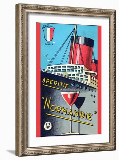 Aperitif Normandie-null-Framed Art Print