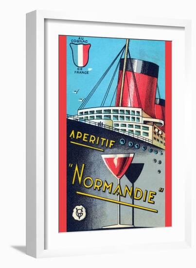 Aperitif Normandie-null-Framed Art Print