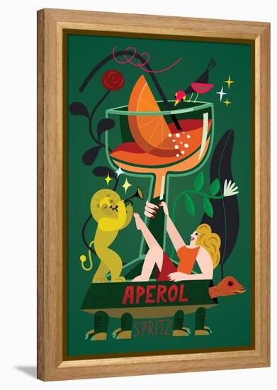 Aperol Spritz, 2017-Yuliya Drobova-Framed Premier Image Canvas