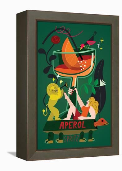 Aperol Spritz, 2017-Yuliya Drobova-Framed Premier Image Canvas