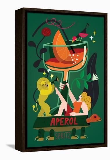 Aperol Spritz, 2017-Yuliya Drobova-Framed Premier Image Canvas